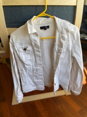 1822 Denim White Women's Jean Jacket